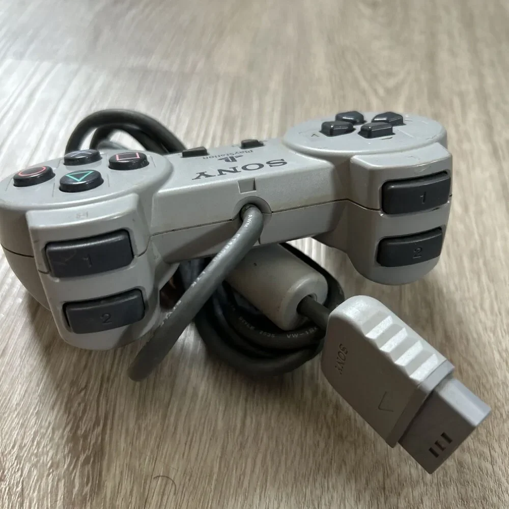 Sony PlayStation PS1 Official OEM Gray Controller SCPH-1080 PS One Tested READ